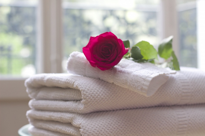 chambre-hote-CHATEAUNEUF VILLEVIEILLE-min_towel_rose_clean_care_salon_spa_white_bath-731641